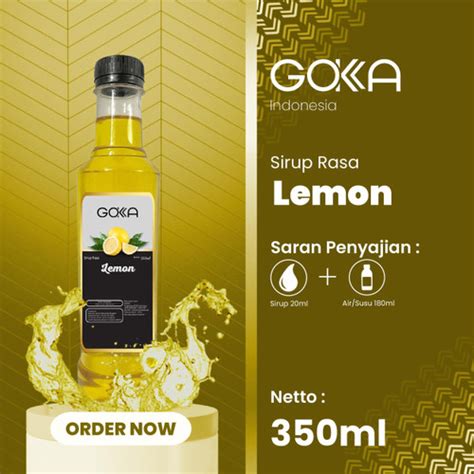 Jual Gokka Syrup Sirup Gokka Minuman Segar Rasa Lemon 350ml Kota