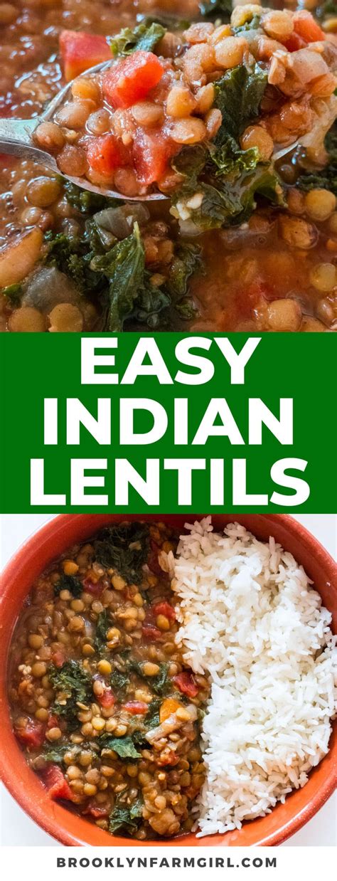 Indian Lentils - Brooklyn Farm Girl