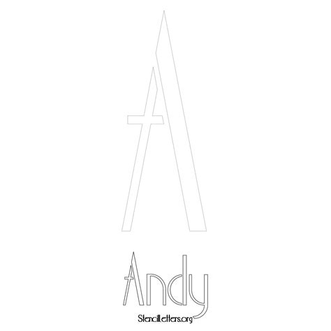 Andy Free Printable Name Stencils With 6 Unique Typography Styles And Lettering Bridges