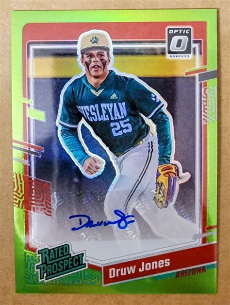 Panini Donruss Optic Rated Prospect Signatures Lime Green Prizm