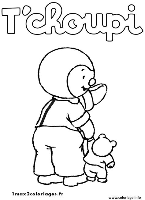 Coloriage Tchoupi Et Doudou Jecolorie