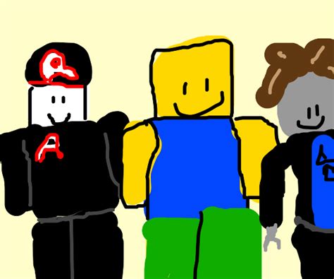 Roblox Guest, Noob and Bacon Hair - Drawception