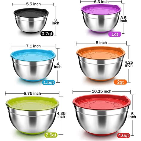 Stainless Mixing Bowl With Lid - Miss Promotion