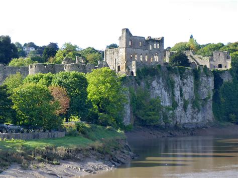 Photographs of Chepstow Castle, Monmouthshire, Wales: River Wye