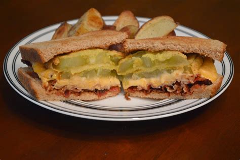 One Day At A Time From My Kitchen To Yours Pimento Cheese Fried Green Tomato And Bacon Sandwich