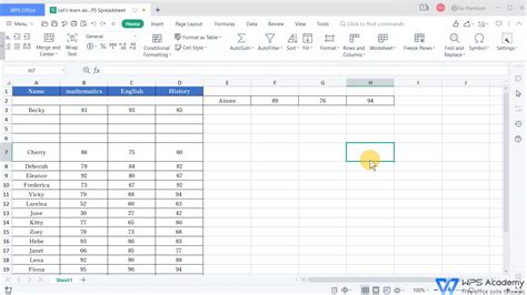 How To Insert Rows And Columns In The Table Wps Office