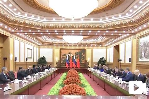 习近平同普京会谈：中方愿同俄方一道，准确把握历史大势，顺应世界发展潮流世界频道财新网