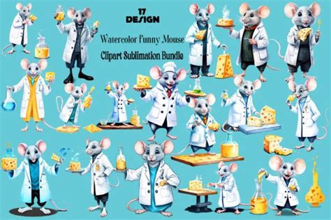 Funny Mouse Clipart Png Bundle Graphic By Bundle · Creative Fabrica