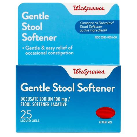 Walgreens Gentle Laxative Liquid Gels Walgreens