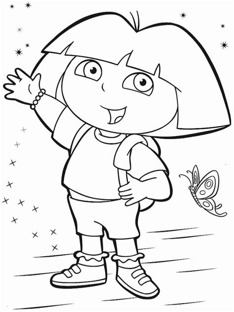 Livro Para Colorir 2 Anos De Idade Dora Feliz Imprimível E Online