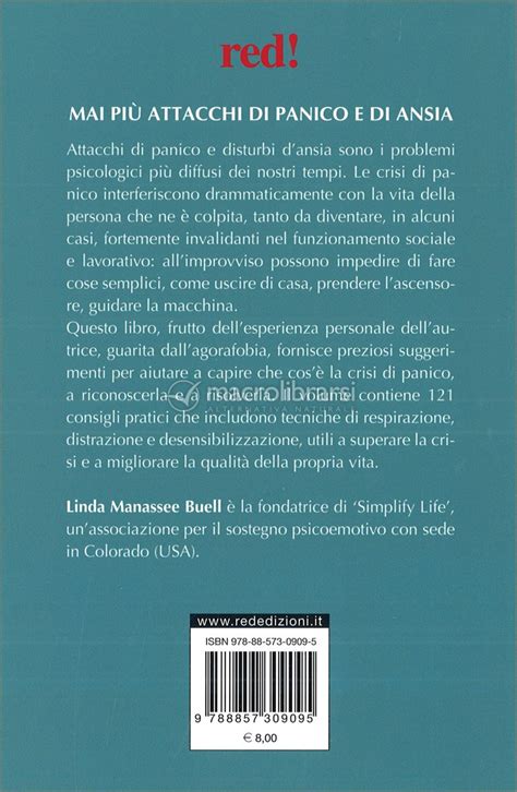 Mai Pi Attacchi Di Panico E Di Ansia Libro Di Linda Manassee Buell