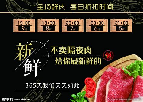 鲜肉超市背景设计图广告设计广告设计设计图库昵图网