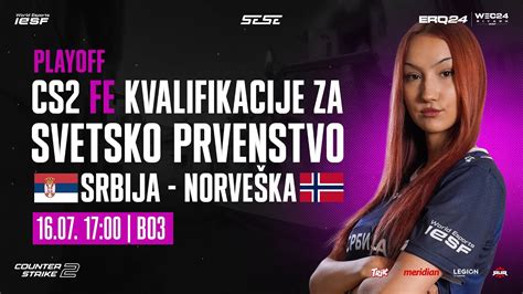 CS2 FEMALE SRBIJA VS NORVEŠKA IESF PLAYOFF KVALIFIKACIJE ZA