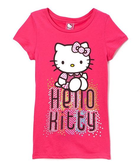 Pink Color Burst Hello Kitty Tee Girls Cat Tee Hello Kitty Pink Color