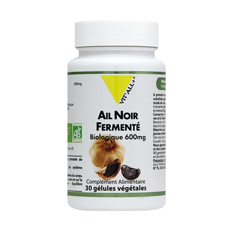 Ail noir fermente 600mg 30 gélules Vit all Belvibio