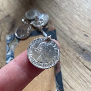 Lucky Silver Sixpence Necklace / Queen Elizabeth / Sterling - Etsy