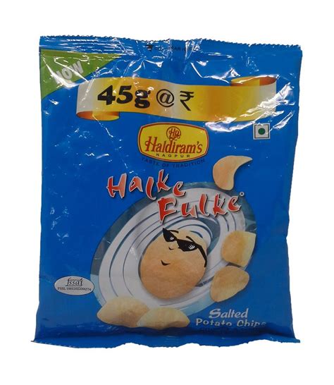 Haldirams Salted Potato Chips Halke Fulke 45g Pouch Amazon In