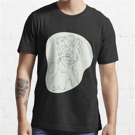 Female Nude Pastel Line Art Drawing T Shirt For Sale By