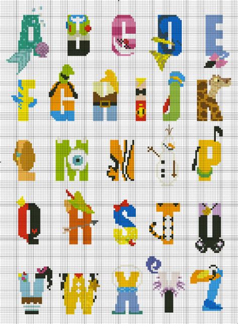 Counted Cross Stitch Patterns Disney Pattern Extra Large Global