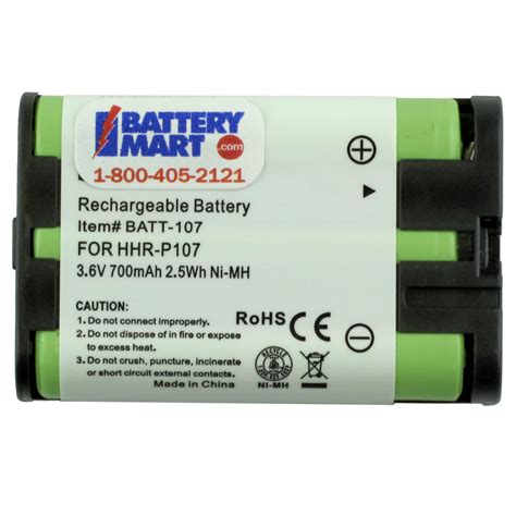 Panasonic Hhr P Type Replacement Battery Battery Mart