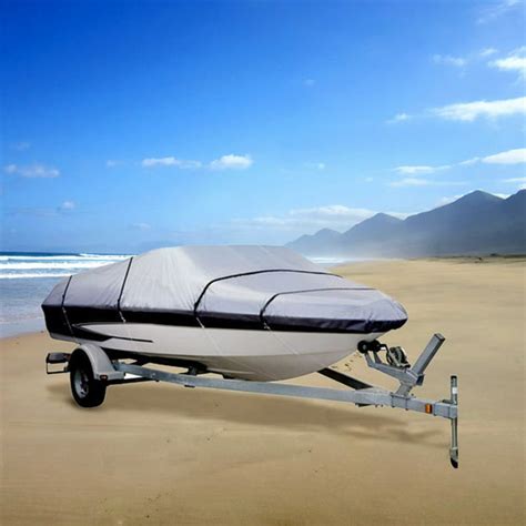 Gray Heavy Duty Waterproof Mooring Boat Cover Fits Length 20' 21' 22 ...