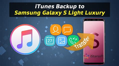 How To Restore Itunes Backup To Samsung Galaxy S Light Luxury Youtube