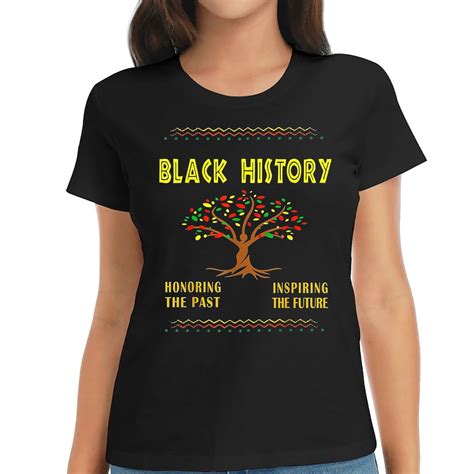 Honoring Past Inspiring Future Men Women Black History Month T Shirt