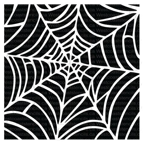 Spider Web Stencil Spiderweb Halloween Stencil Cookie | Etsy