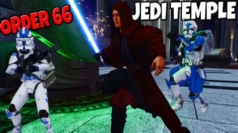 501st Order 66 Siege Of Jedi Temple Star Wars Battlefront Ii Remastered Mod Youtube