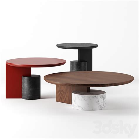 557 Sengu Coffee Tables By Cassina Table 3D Model