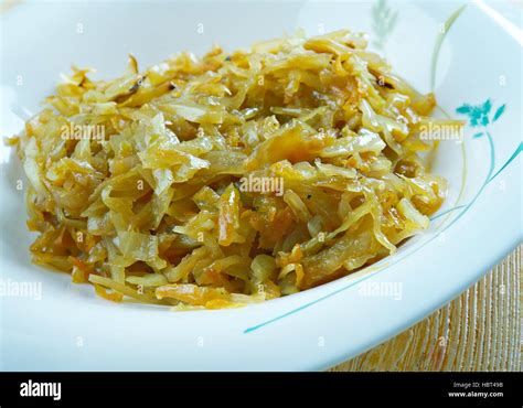 Kapusta Kiszona Duszona Polish Stewed Sauerkraut Stock Photo Alamy