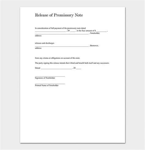 Legally Binding Promissory Note Template At Templatelayout Notes