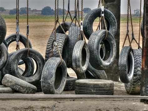 military training tires  stock photo public domain pictures