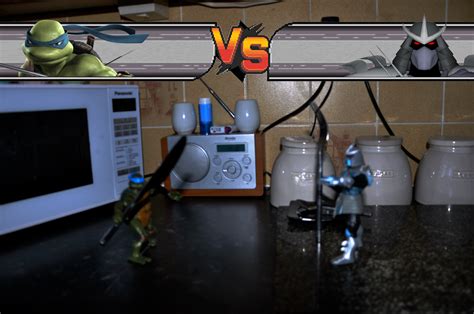 Leonardo vs. Shredder by SuperMase9X on DeviantArt