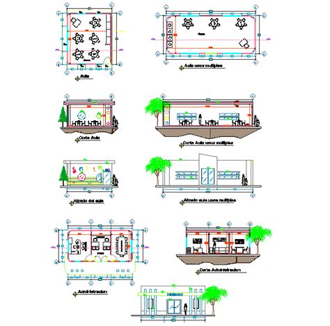 Kindergarten Dwg Kindergarten Pre School Elevation Plan Dwg File Cadbull