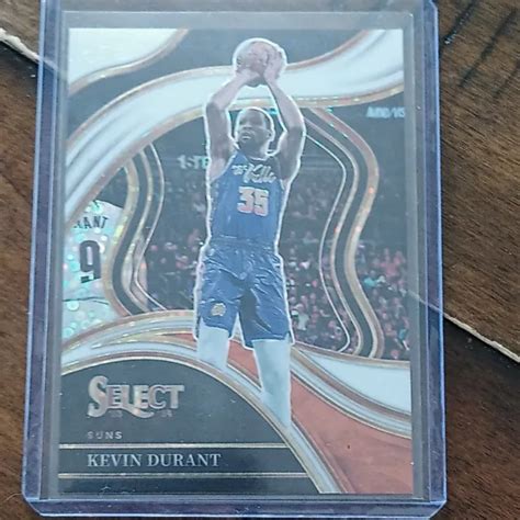 KEVIN DURANT 2023 24 Panini Select Basketball Courtside Disco Blanc