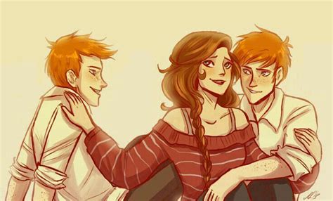 Fred George And Hermione Harry Potter Drawings Harry Potter George