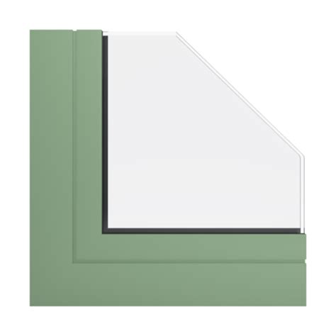 RAL 6021 Pale Green Colors Aluminum RAL Windows Feneste