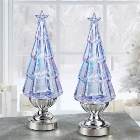 Generic Lighted Glitter Tree Lantern Set Of Unit Kroger