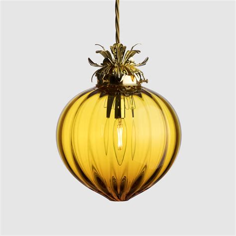 Flora Pendants Are Made Using Optical Moulds To Create A Ribbed Glass