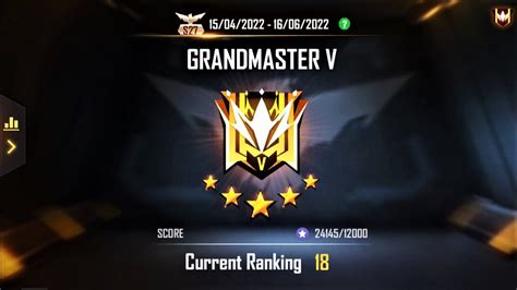 Push To Top Grandmaster Br Ranked Free Fire Live Garena Free