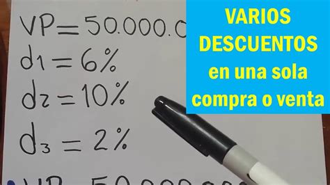 Como Aplicar Descuentos En Serie O En Cadena O Descuentos Sucesivos