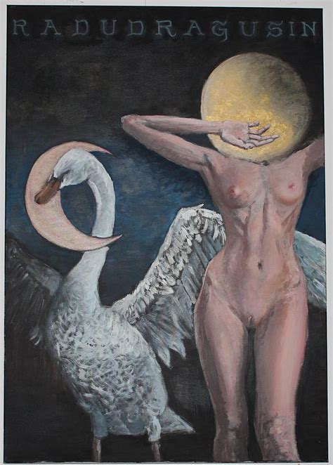 Leda And The Swan Painting By Radu Dragusin Pixels