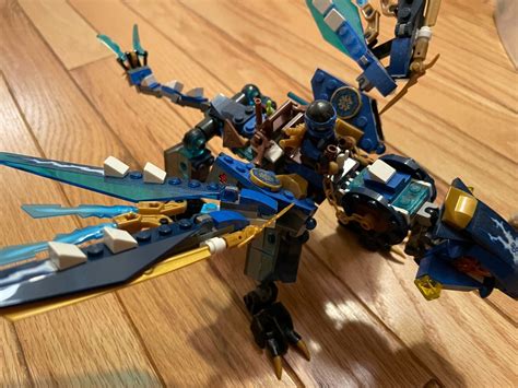 LEGO NINJAGO Jay S Elemental Dragon 70602 Slightly Incomplete