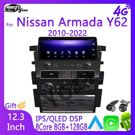 Yoza Carplay Car Radio For Nissan Armada Y62 2010 2022 Android11 Touch