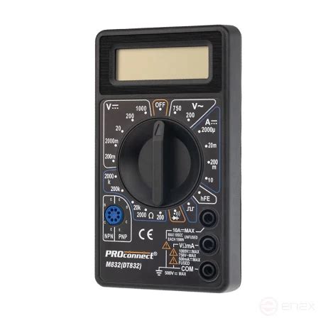 Портативный мультиметр M832 (DT832) PROconnect – купить по низкой цене ...