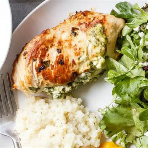 Feta Spinach Stuffed Chicken Breast Pinkwhen