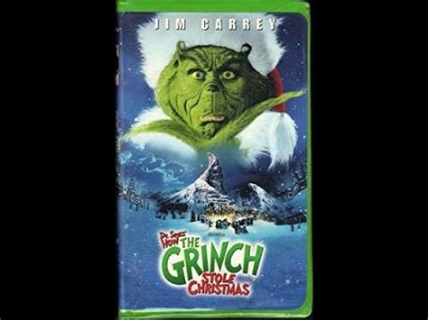 Opening To How The Grinch Stole Christmas (2000) 2001 VHS - YouTube