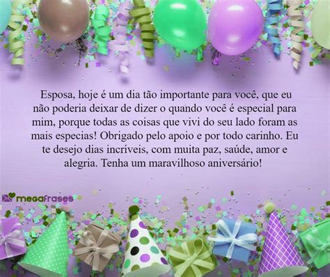 Mensagens De Aniversário Para Esposa Hoje é Dia De Parabéns 🎉