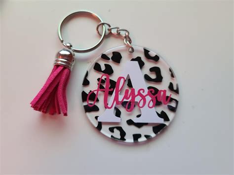 Personalized Keychain with Tassel